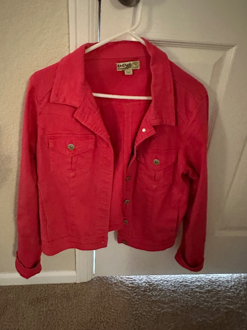 Denim Jackets - One Pink and One Maroon